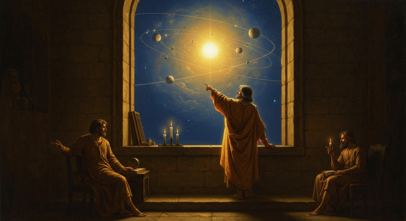 지구가 태양 주위를 돈다고? 뒤집힌 천동설의 우주관