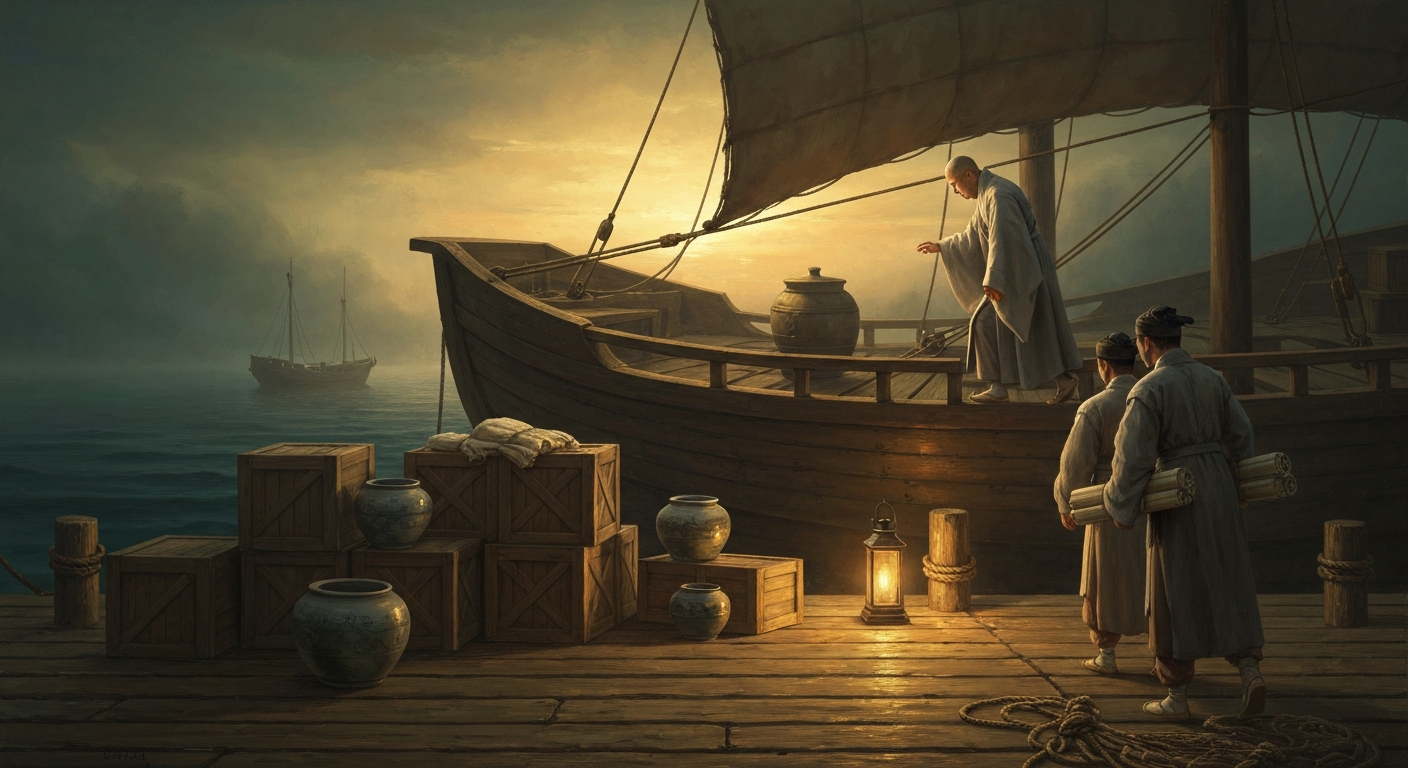 왕의 동생이 한밤중 정주 포구에서 배에 올랐다