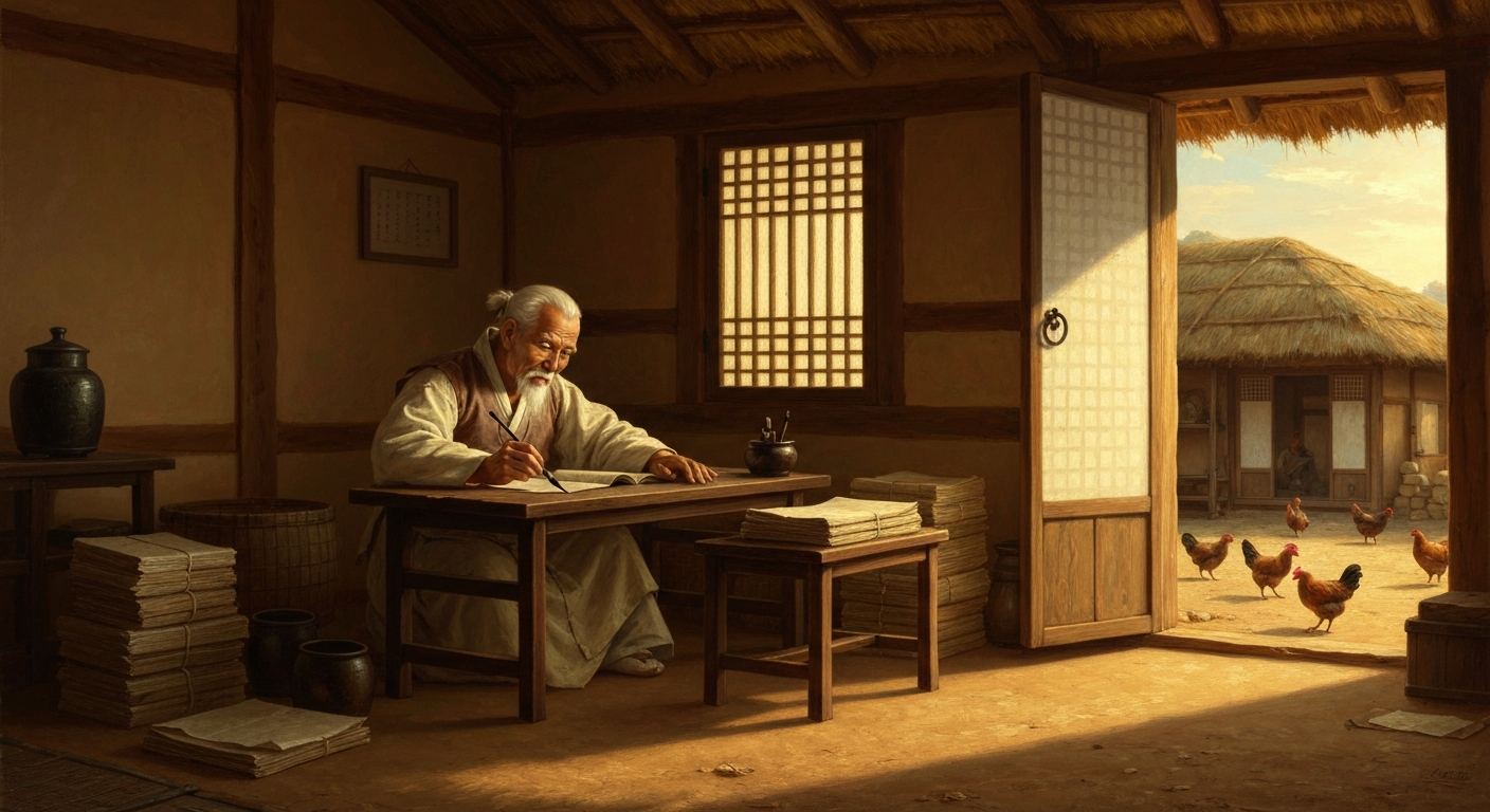 안산 시골에서 닭을 치며 백과사전을 썼다