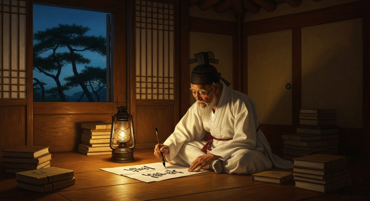 그는 '마음이 곧 이치다'라고 썼다