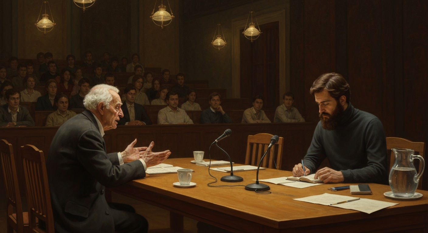 1981년 파리에서 데리다는 '대화의 철학자'에게 답하지 않았다