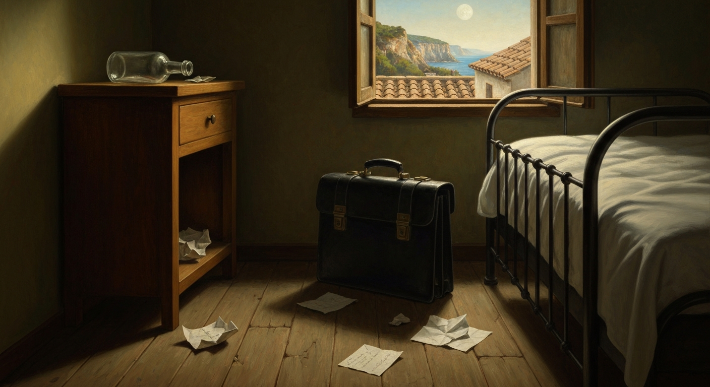 포르부 호텔 48호실, 빈 모르핀 병이 남았다