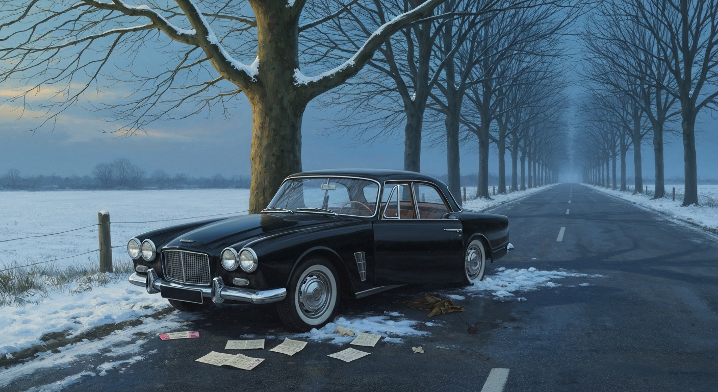 1960년 1월 4일 조수석에 쓰지 않은 기차표가 있었다