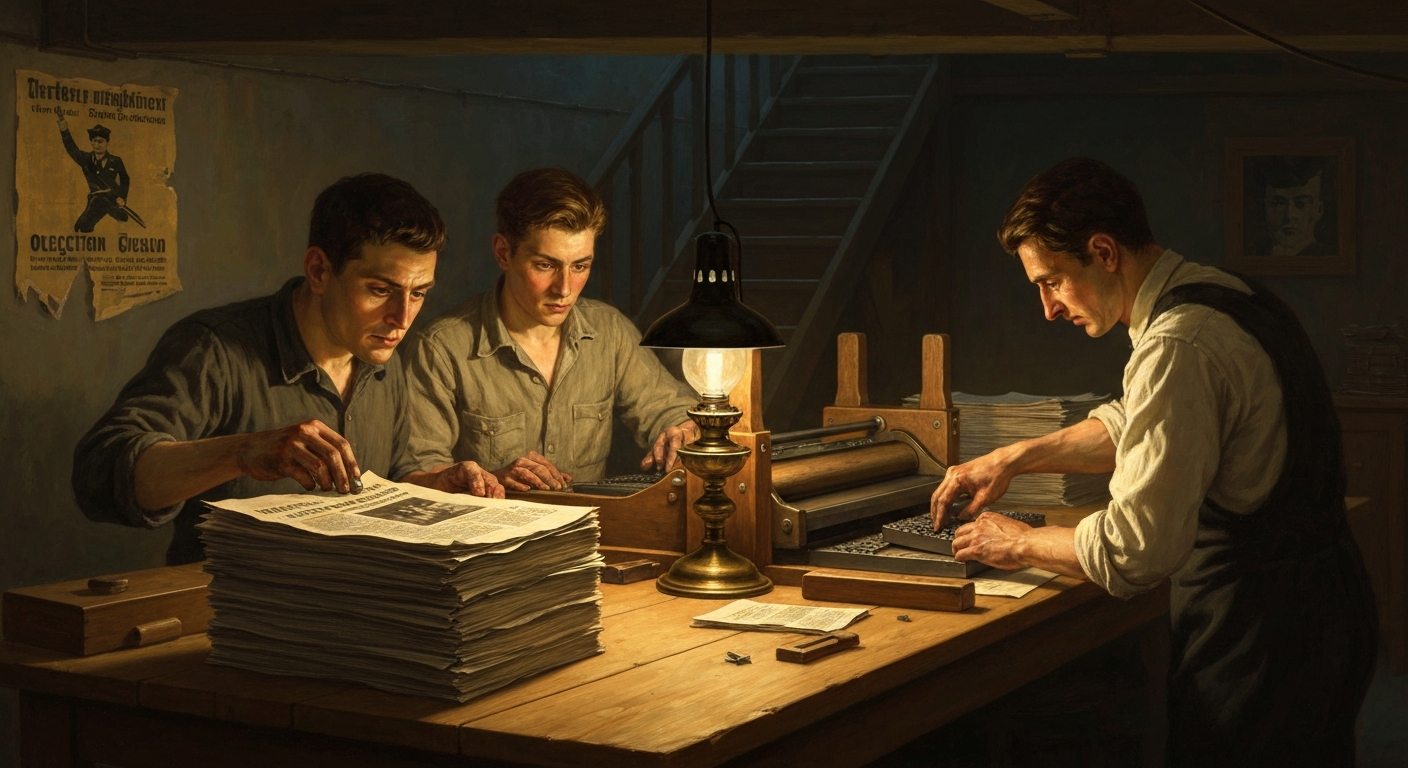 독일군이 점령한 파리에서 그는 매일 신문을 찍었다