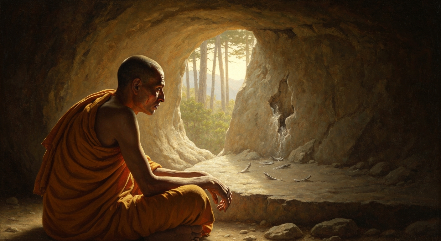 굴 속에서 12년, 미륵은 끝내 오지 않았다