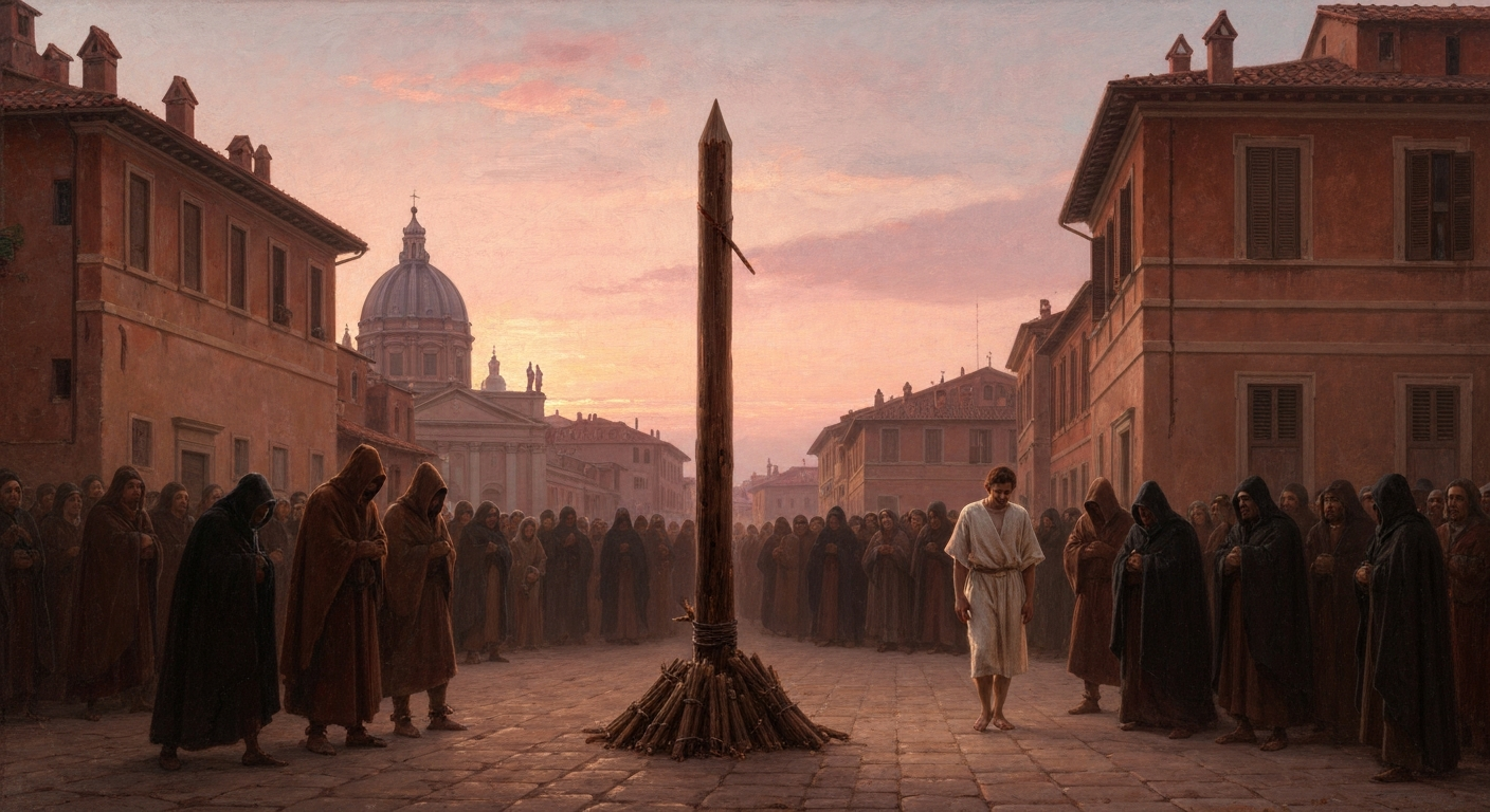 1600년 2월 17일, 그들은 그의 마지막 말이 두려웠다