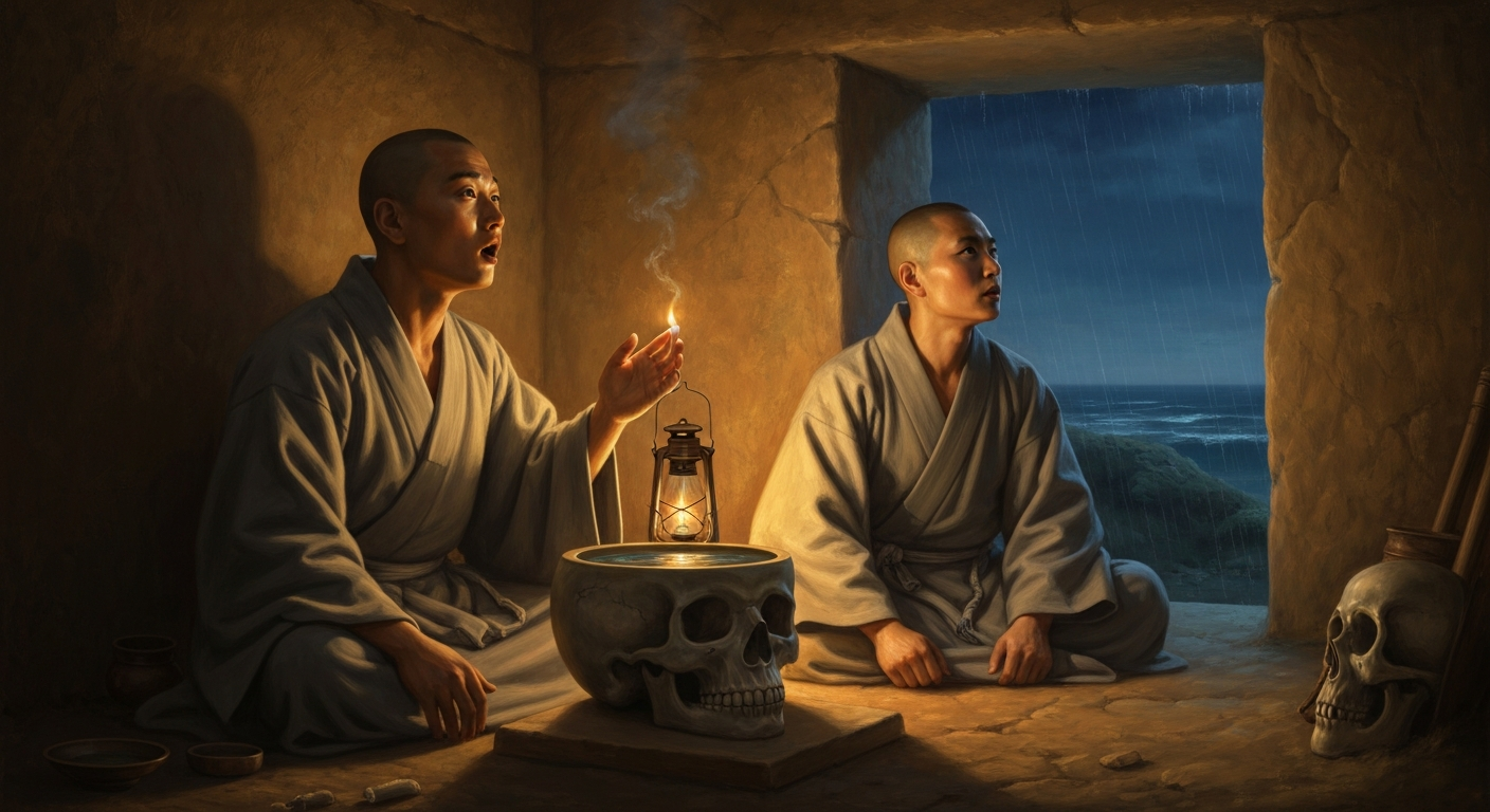 661년 두 승려가 같은 무덤에서 다른 길을 택했다