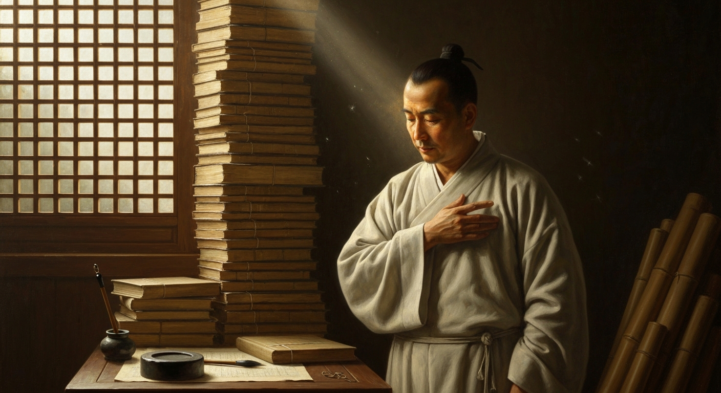 그는 유학자들 앞에서 '육경이 나를 주해한다'고 말했다