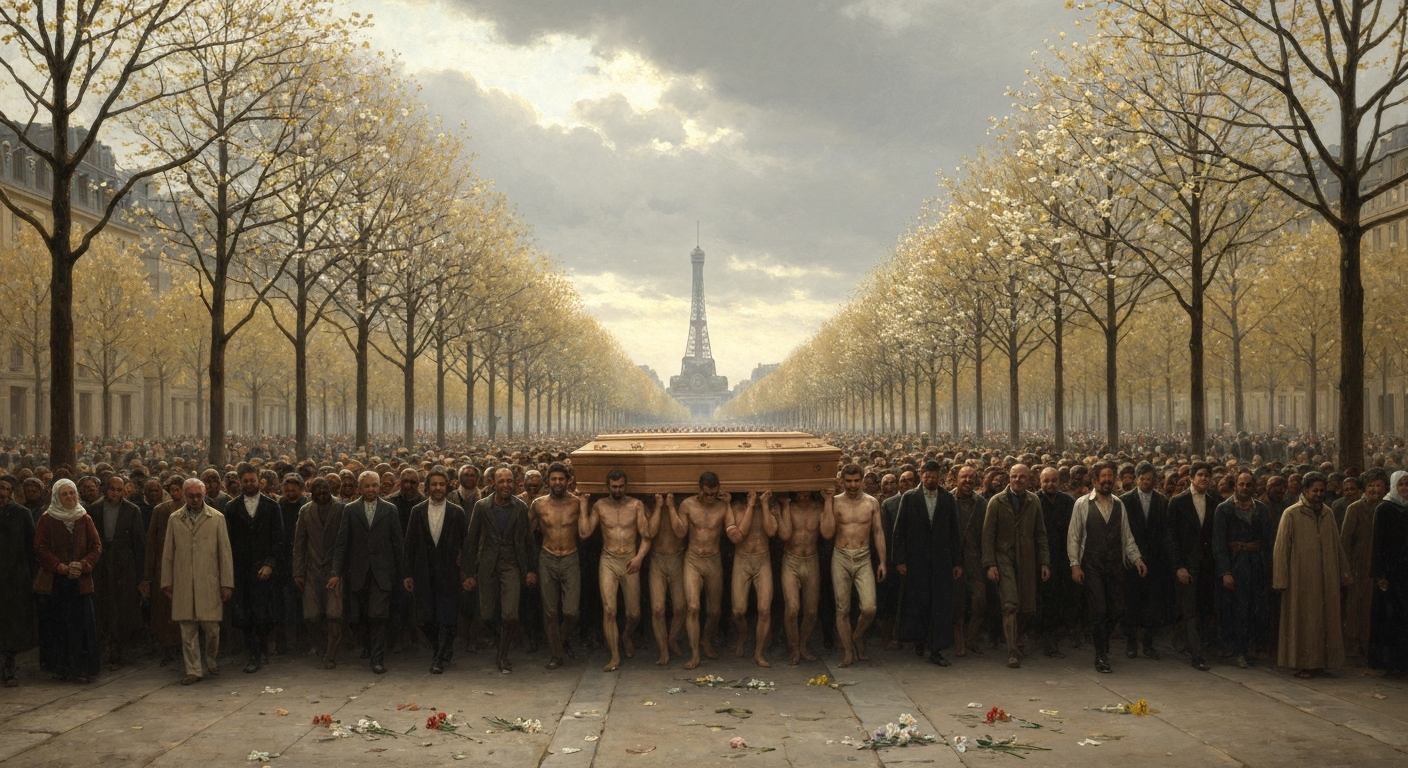 1980년 4월 19일, 파리 거리에 5만 명이 나왔다