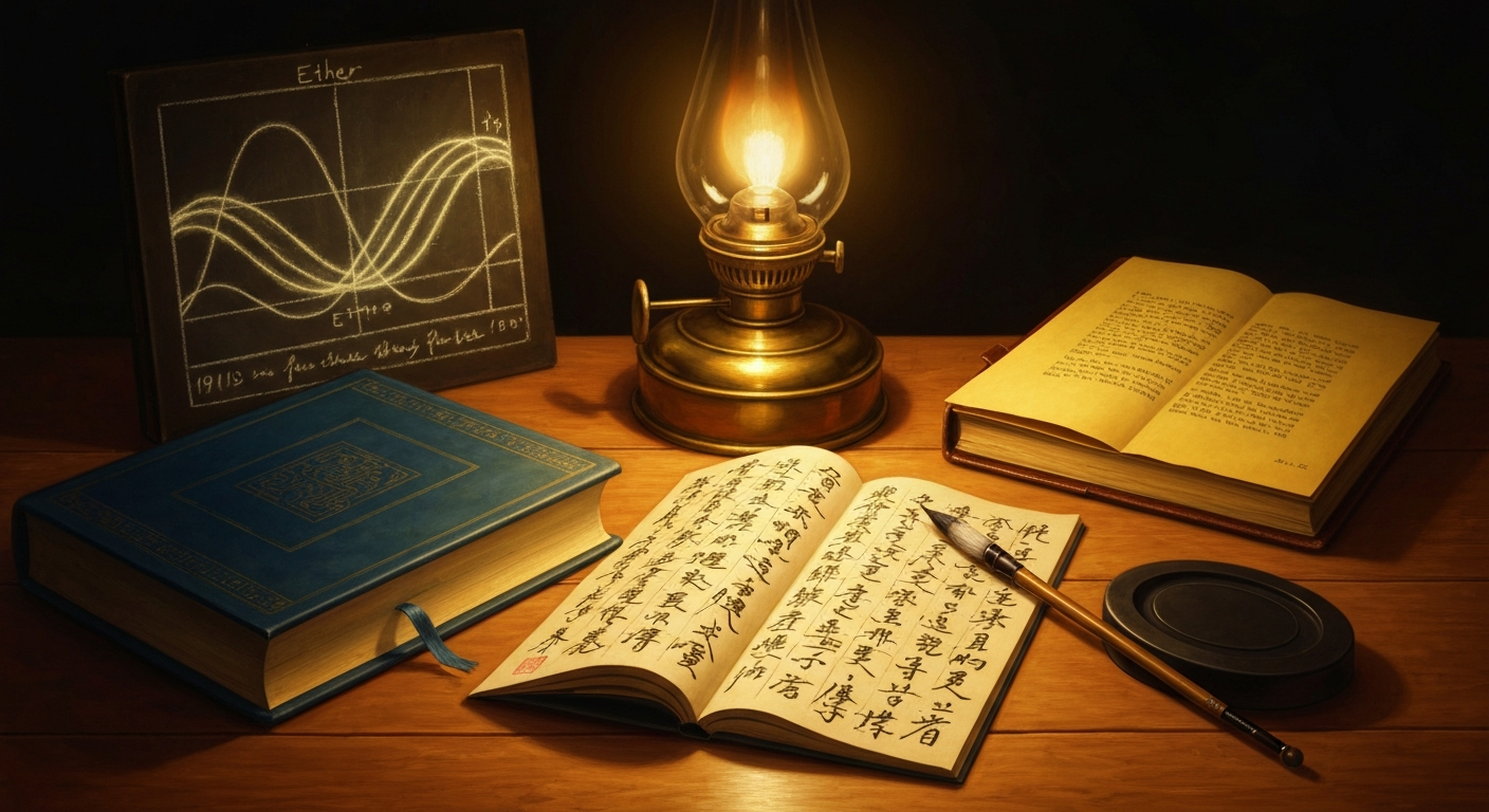 책 한 권이 에테르와 공자를 묶었다