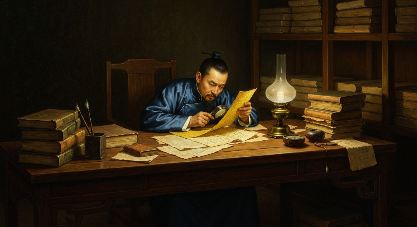 청나라 학자들이 '이 책은 위작이다'라고 선언했다