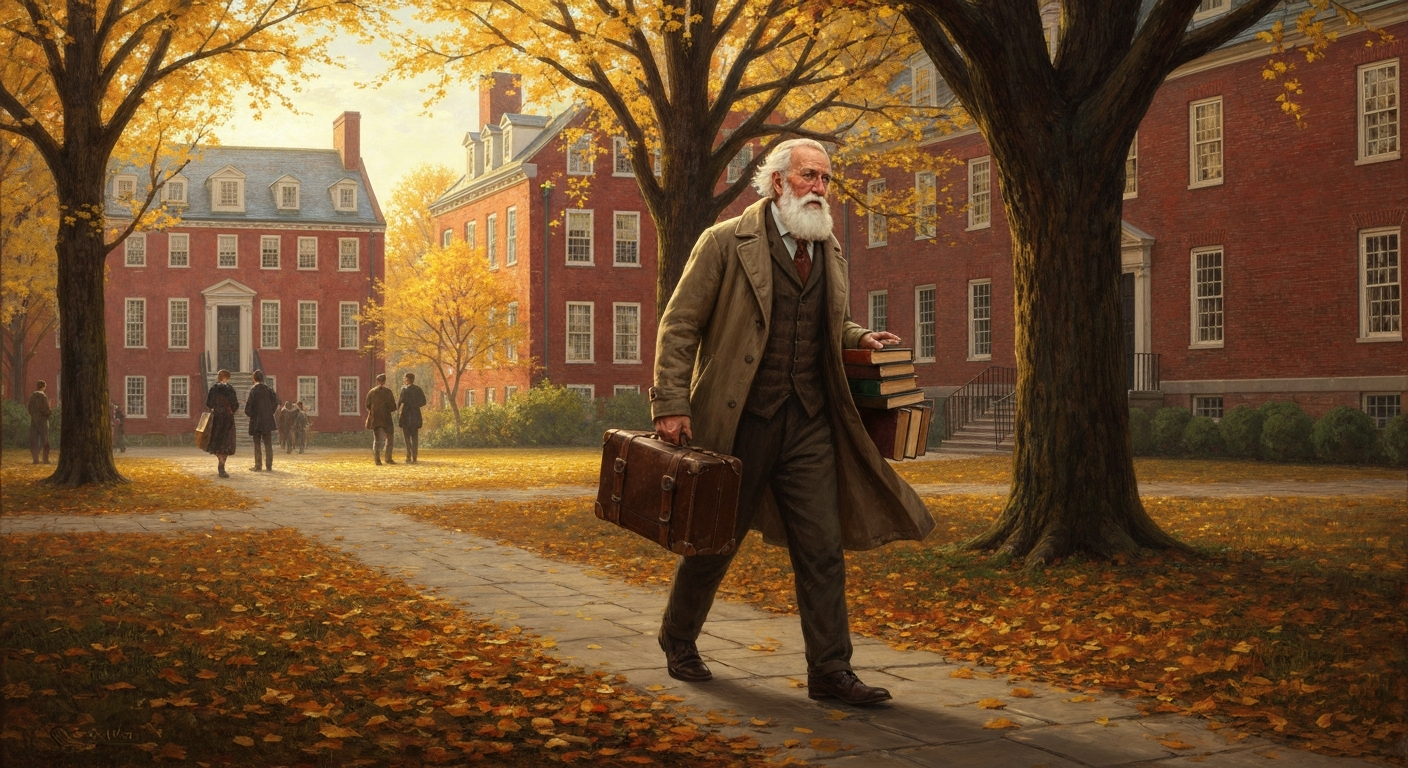 63세에 그는 하버드에서 첫 철학 강의를 시작했다