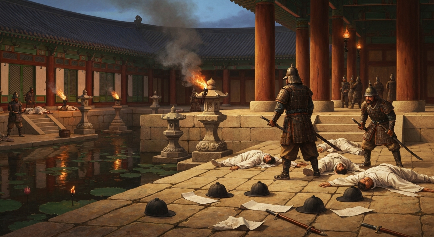 보현원 연못이 문신 시체로 가득 찼다