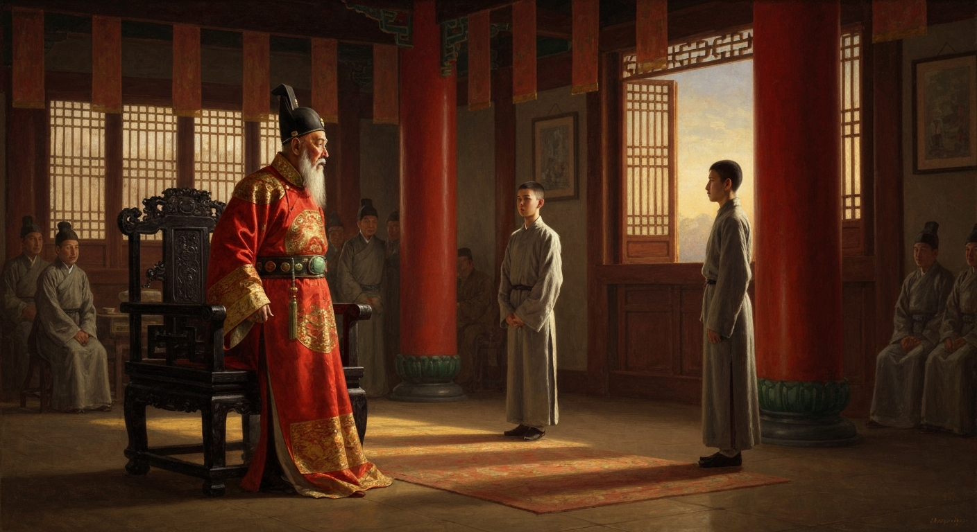 하안이 '이 청년과는 천인(天人)의 경계를 논할 수 있다'고 말했다