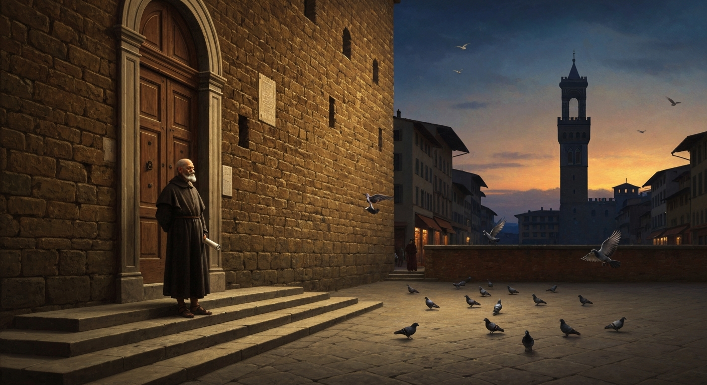 공화국이 돌아온 날, 친구들은 그를 '메디치의 개'라 불렀다