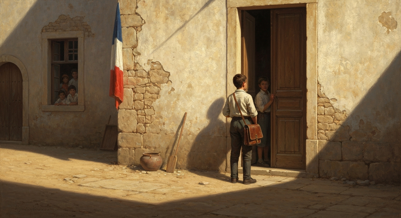 데리다는 12살에 학교에서 쫓겨난 알제리 유대인이었다