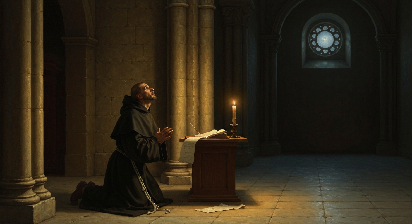 안셀무스는 기도 중에 신 존재 증명을 떠올렸다