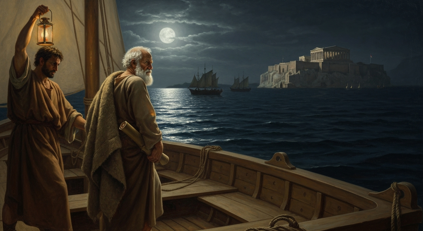 그는 소크라테스처럼 죽기를 거부했다