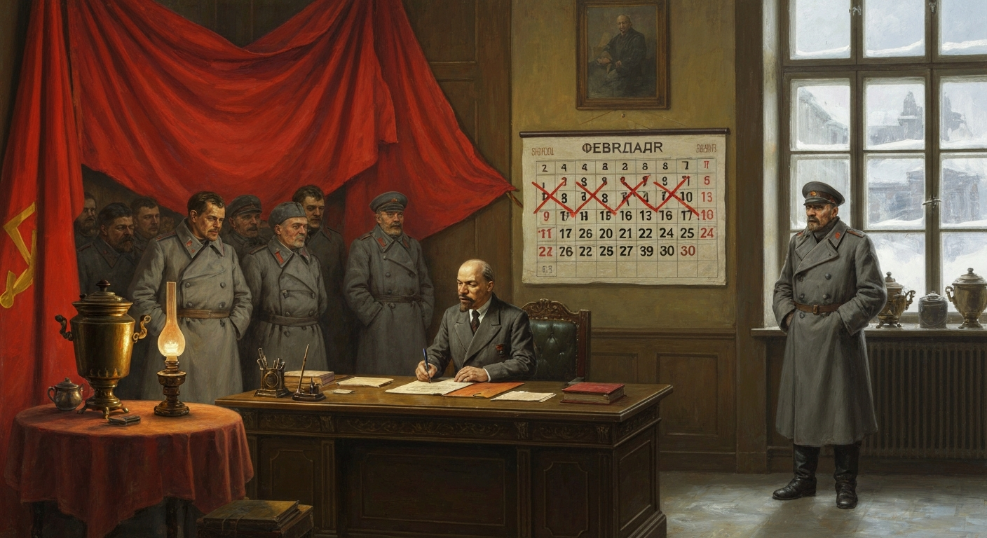 러시아 혁명은 10월에 일어났지만 11월에 끝났다