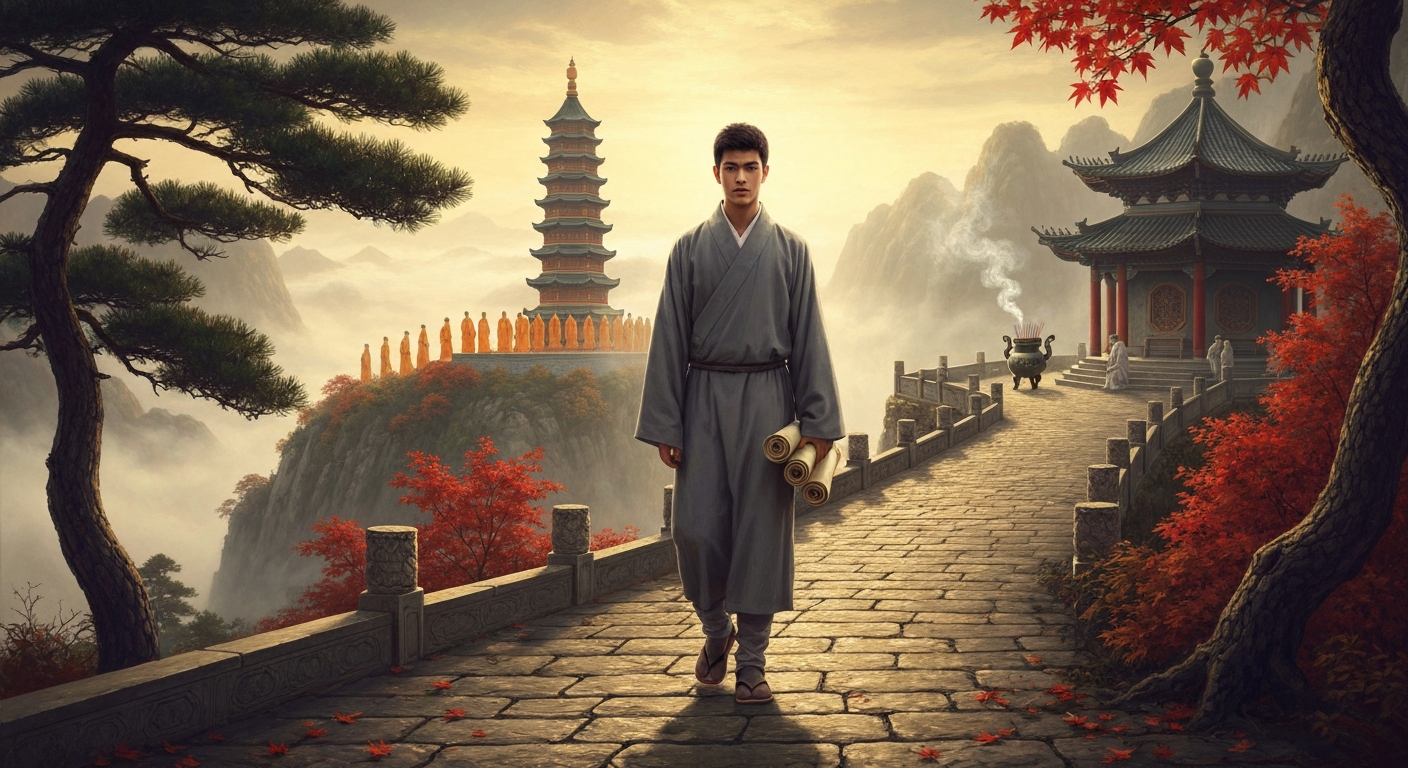 정호는 유학자가 되기 전 10년을 불교와 도교에서 보냈다