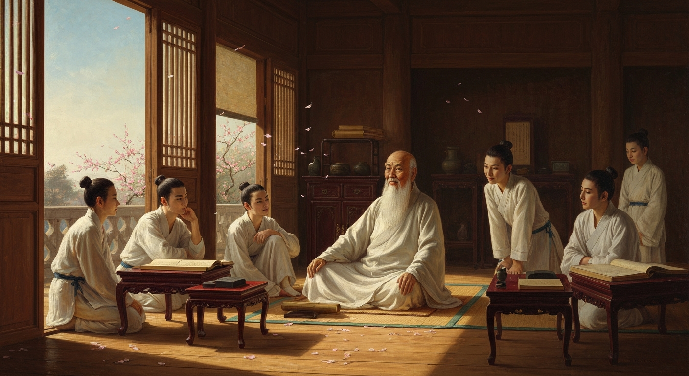 제자들은 정호의 수업을 '봄바람에 앉은 것 같다'고 했다