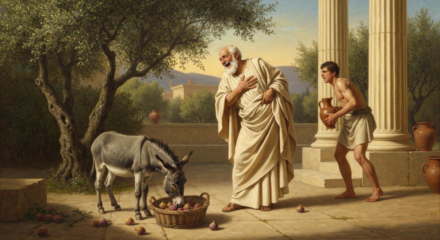 크리시포스는 자기 농담에 웃다가 진짜로 죽었다