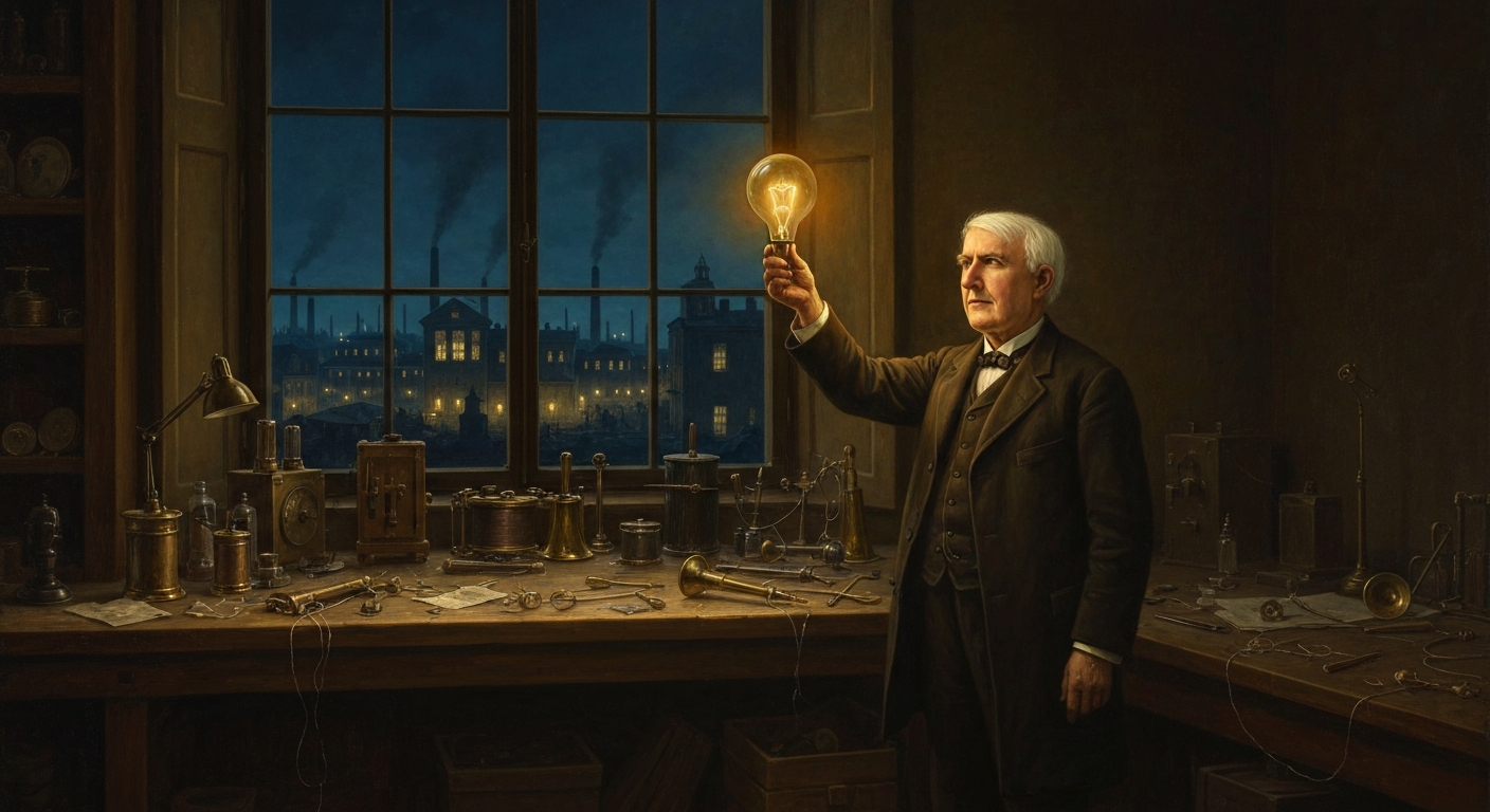 에디슨의 전구가 두 번째 잠을 훔쳤다