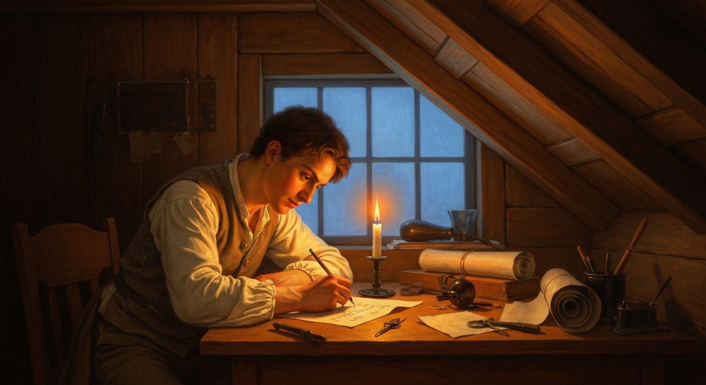 유리장이 부부가 버려진 아기를 수학자로 키웠다