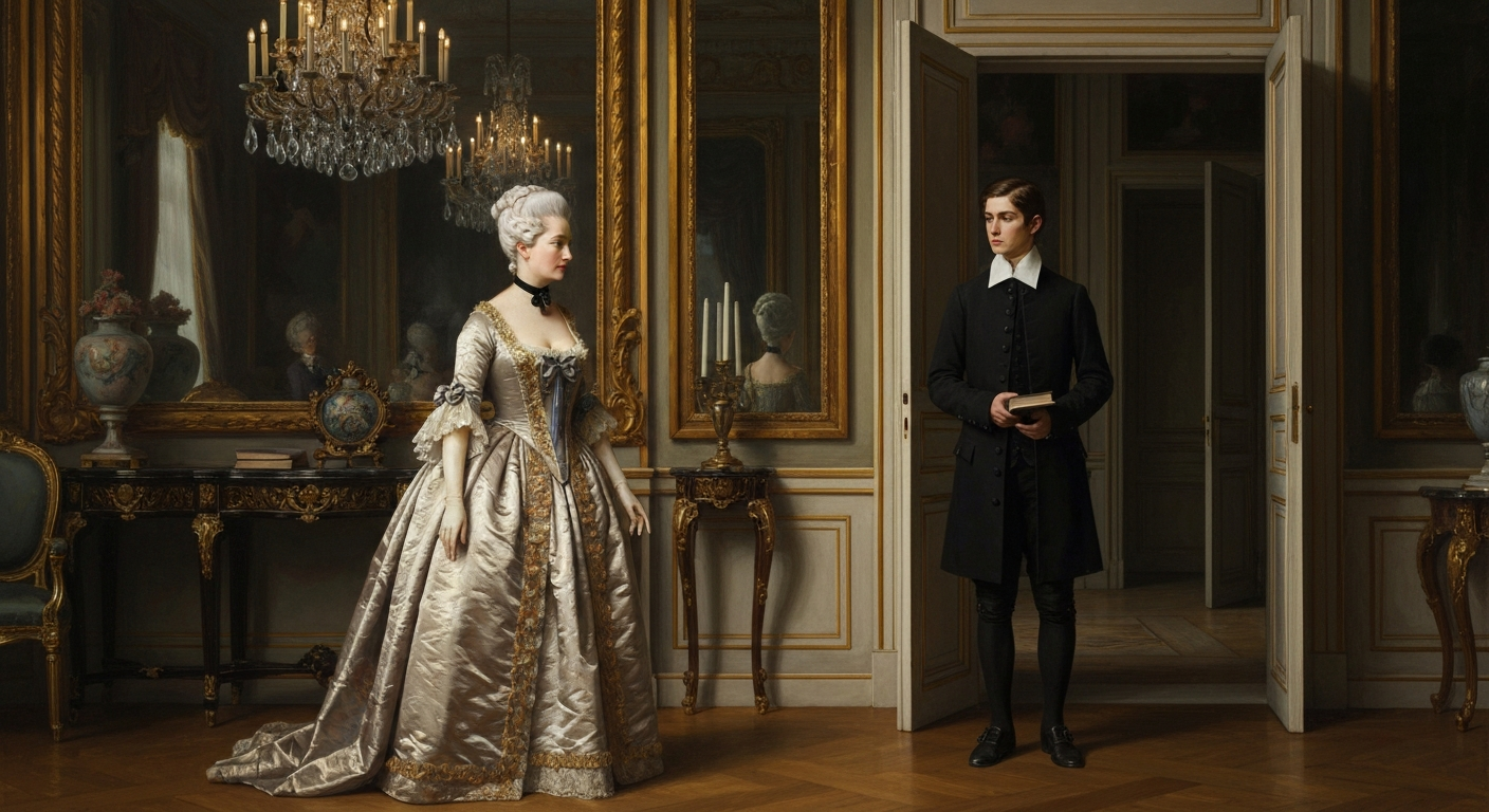 텐생 부인이 아들을 찾아왔을 때 달랑베르는 거절했다