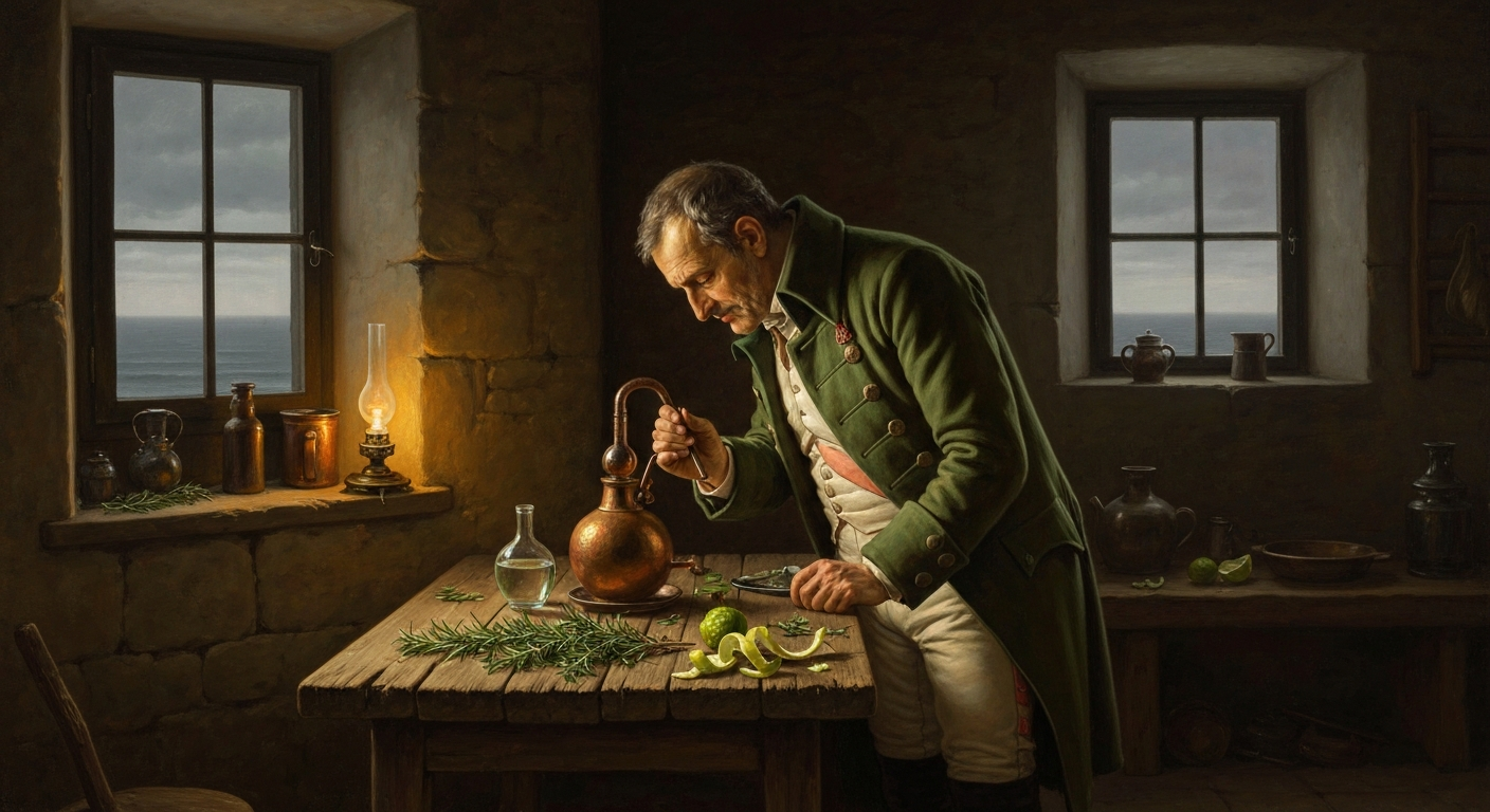 세인트 헬레나에서 그는 직접 향수를 만들었다