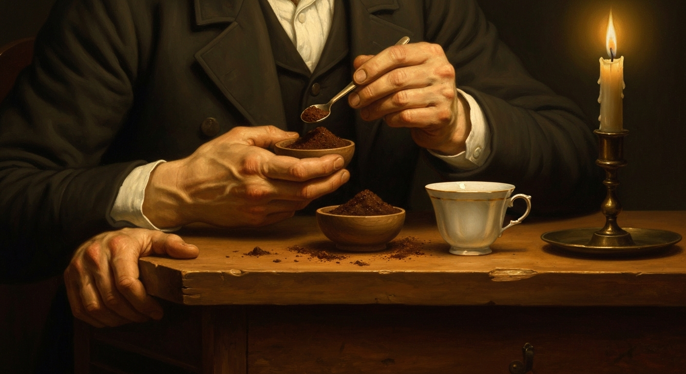 발자크는 끓인 커피로 안 되자 원두를 씹어 먹었다