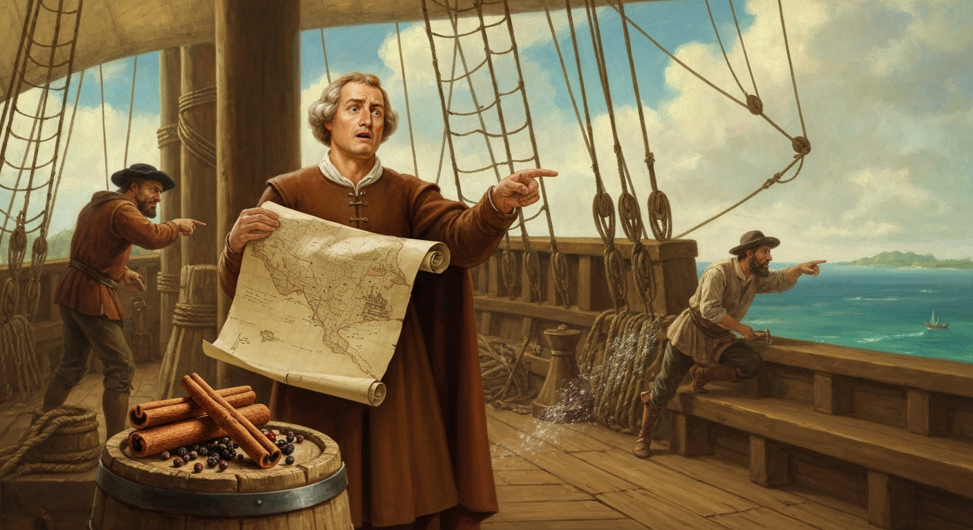 콜럼버스는 향신료를 찾다 아메리카에 닿았다