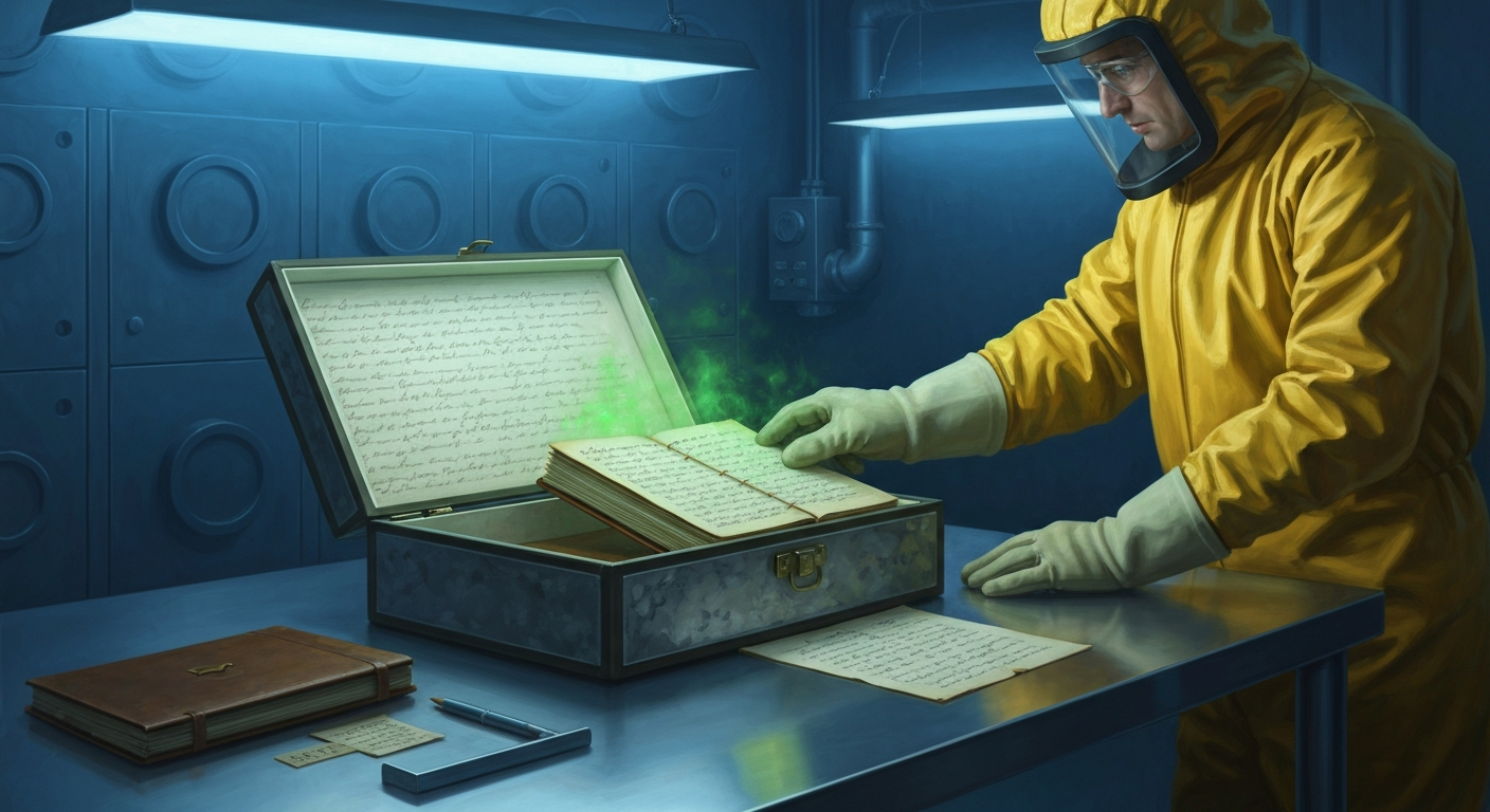 마리 퀴리의 노트는 100년이 지나도 만질 수 없다