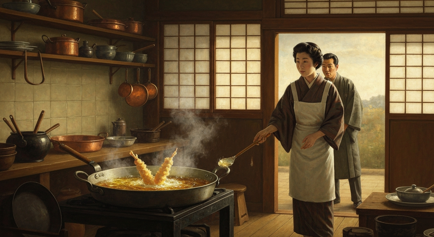 아내의 튀김 요리가 라면의 비밀을 풀었다