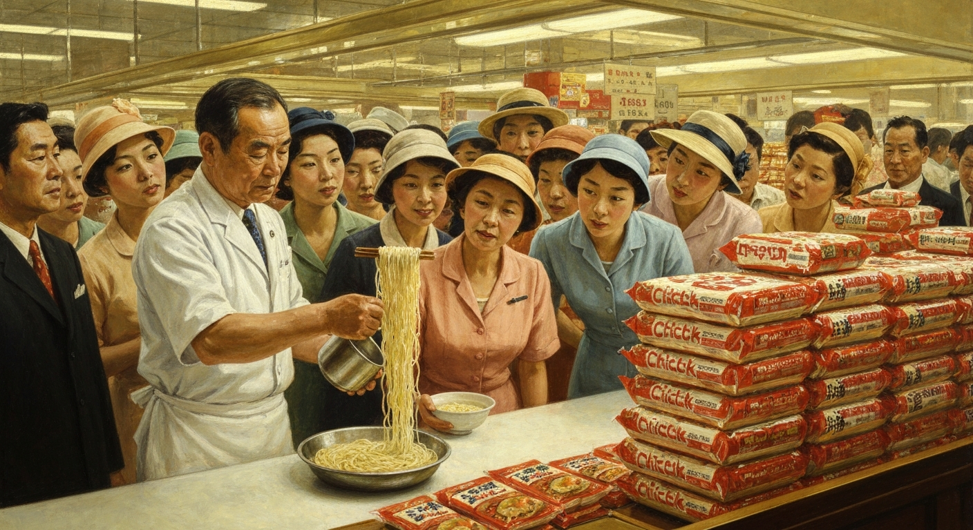 치킨라면은 출시 첫해 백화점 가격의 6배였다