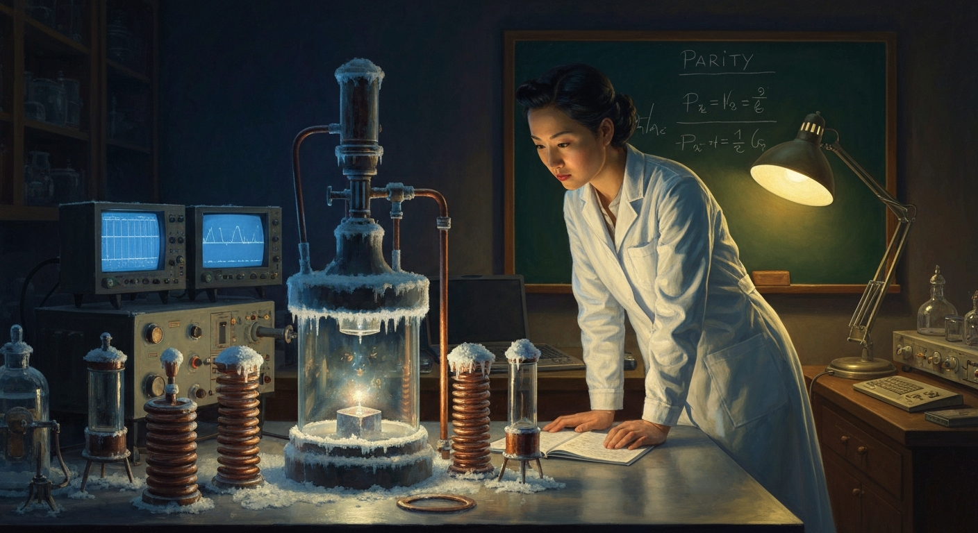 첸슝 우는 영하 273도에서 우주의 대칭을 깨뜨렸다