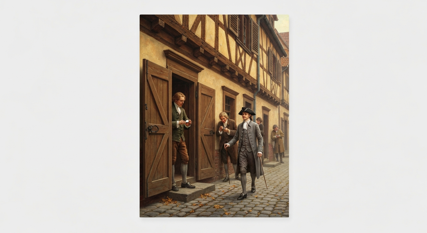 쾨니히스베르크 주민들은 칸트의 산책으로 시계를 맞췄다