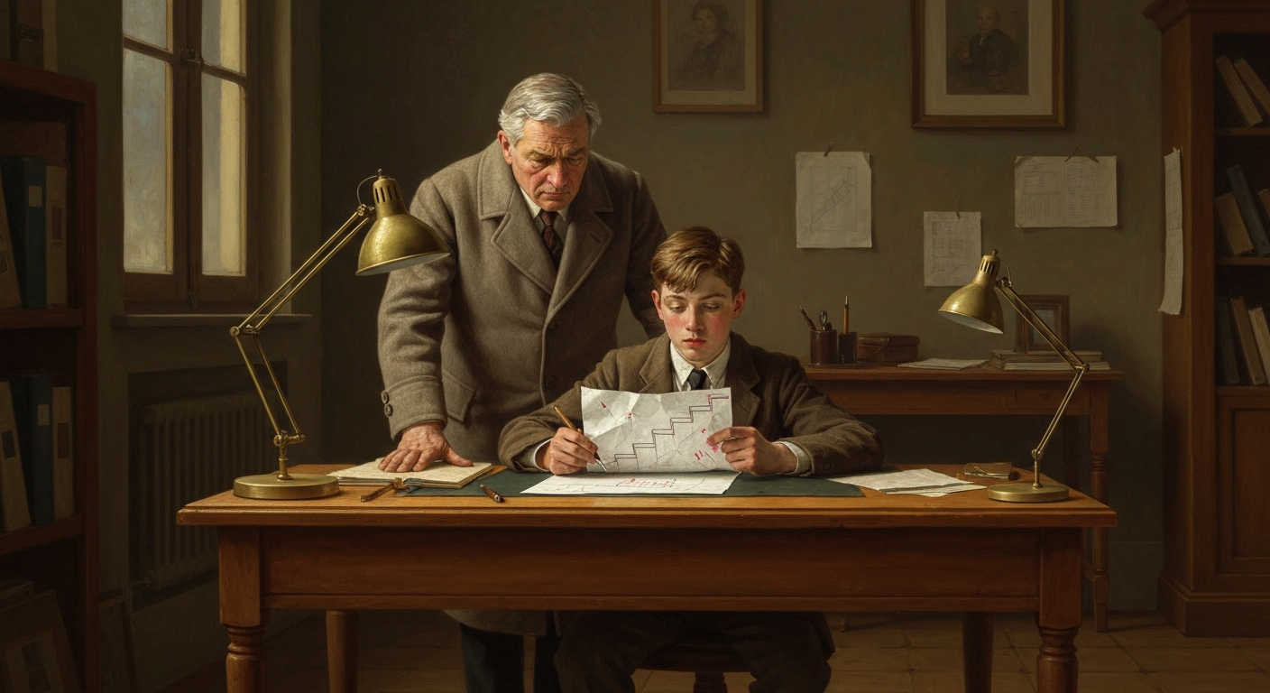 에셔는 고등학교 수학에서 낙제했다