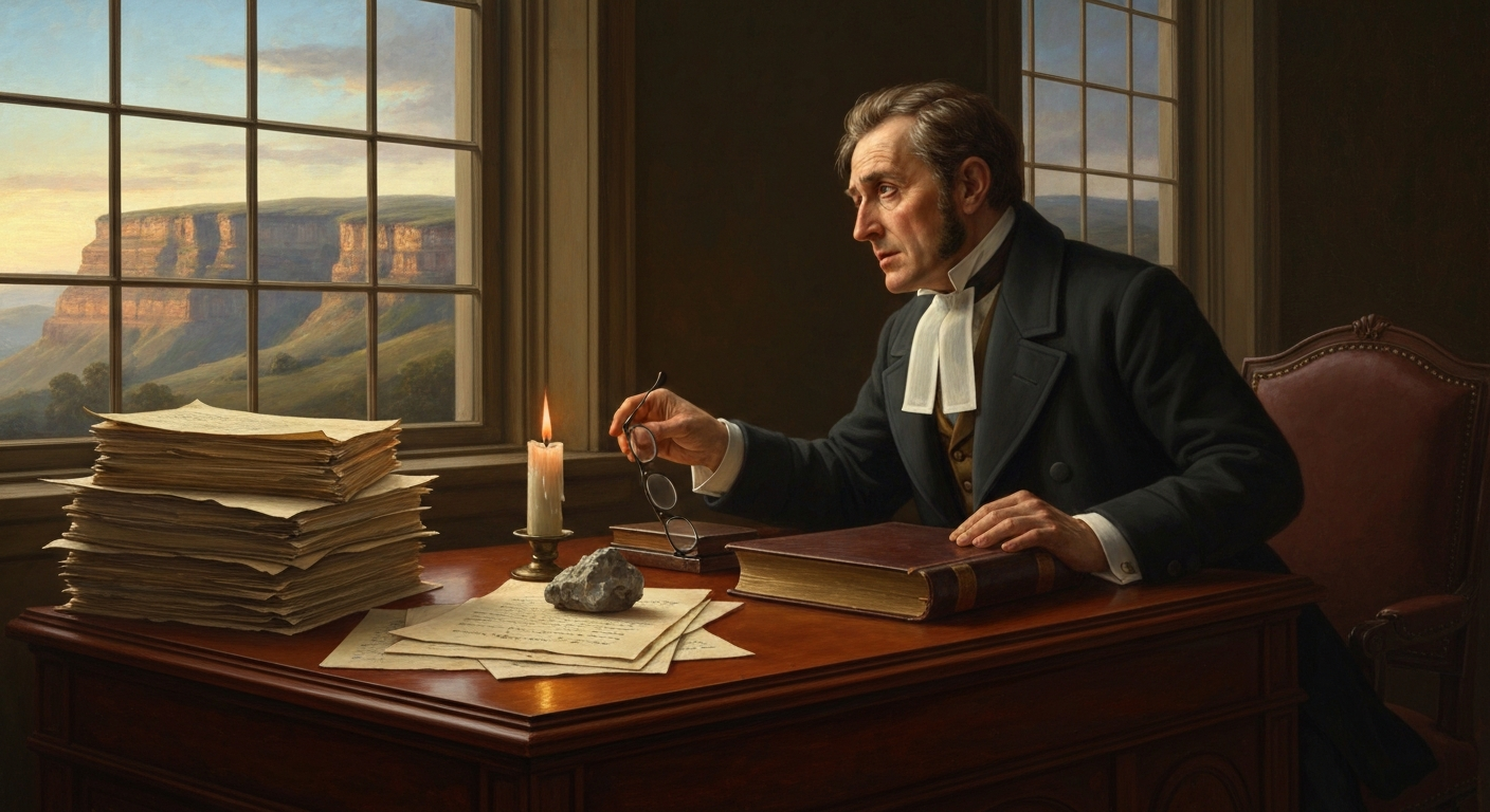 라이엘은 눈이 나빠 법정을 떠났다