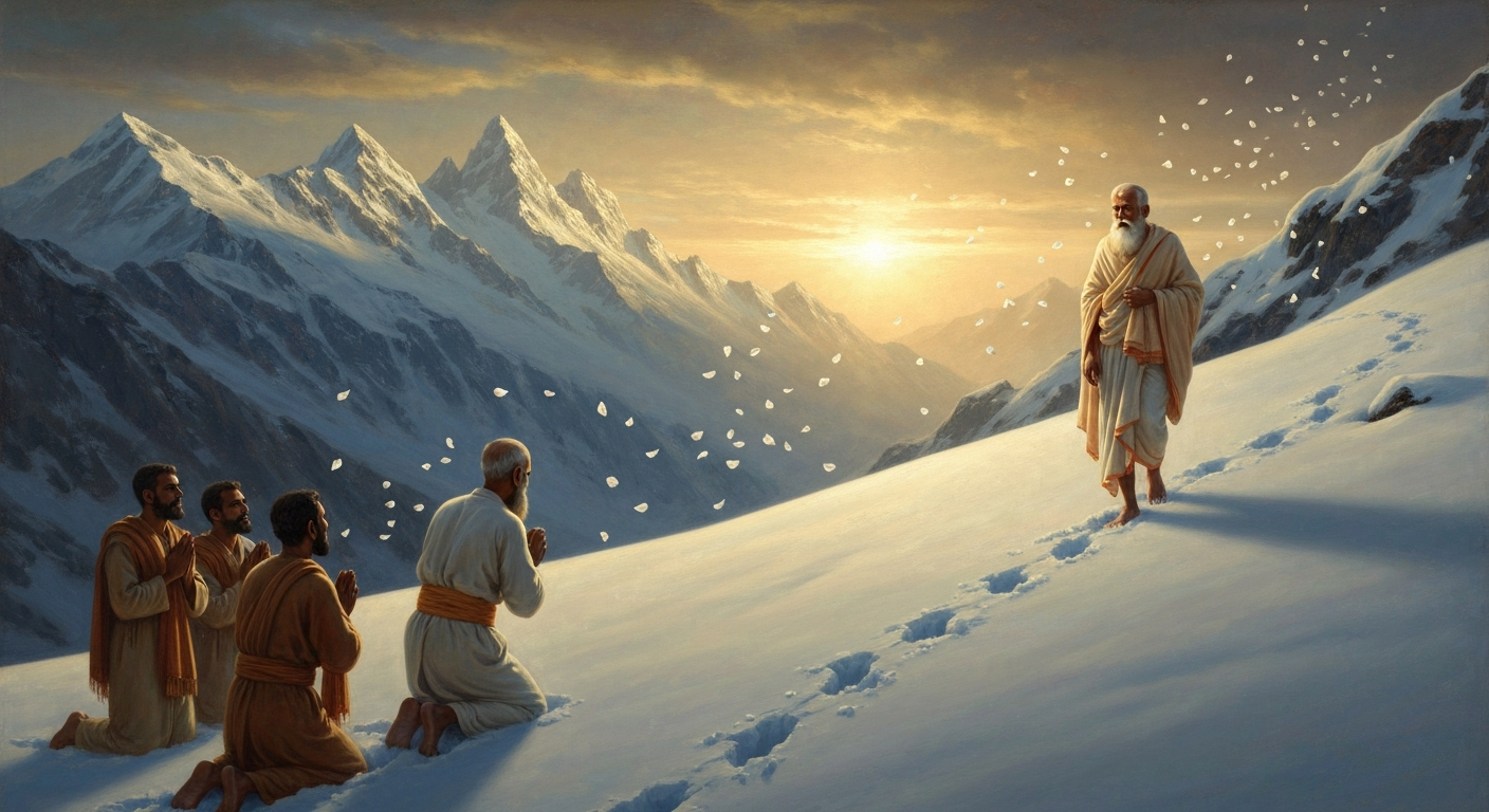 79세에 그는 히말라야 설산 속으로 걸어 들어갔다