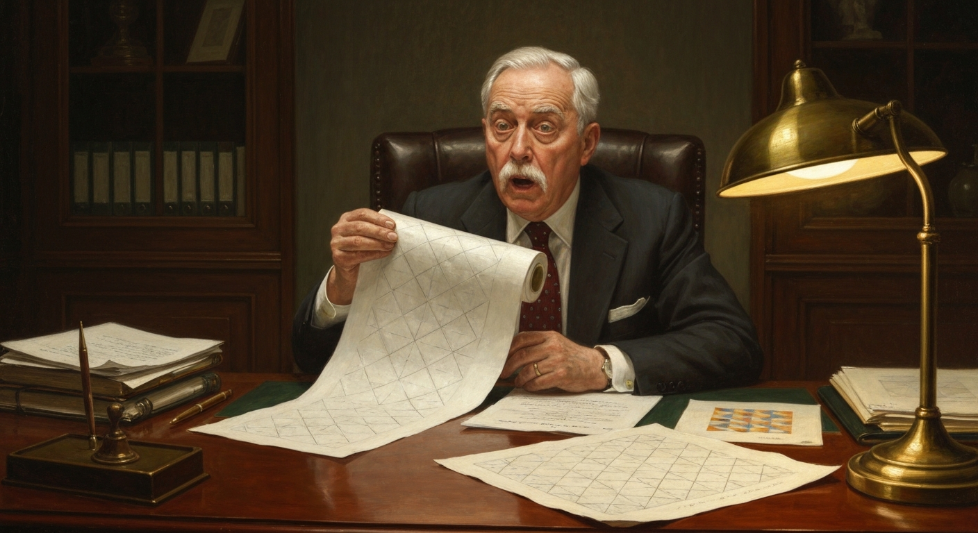 펜로즈 타일이 화장지에 찍혀 소송이 됐다