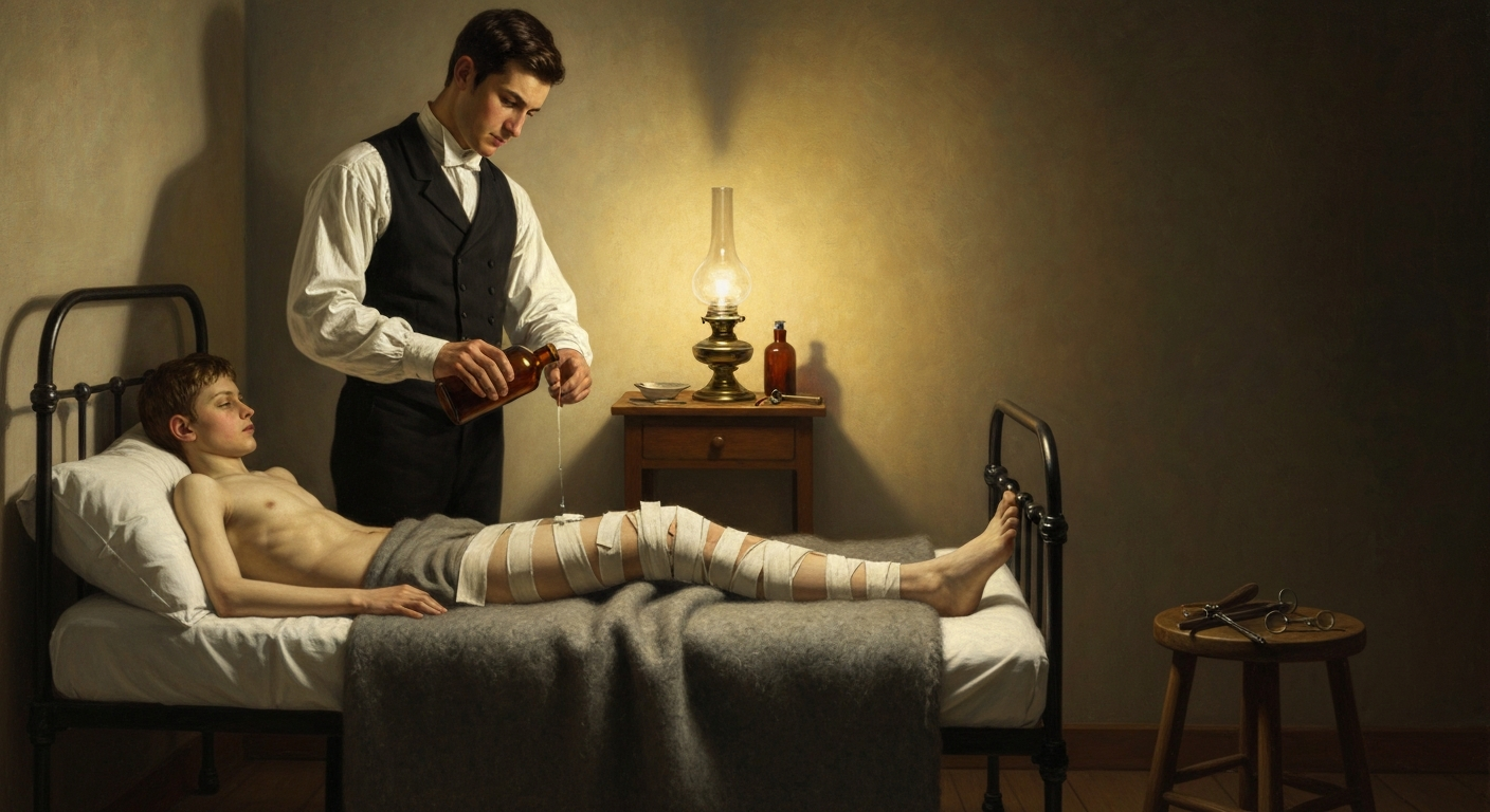 리스터는 하수도 소독제로 11살 소년의 다리를 살렸다