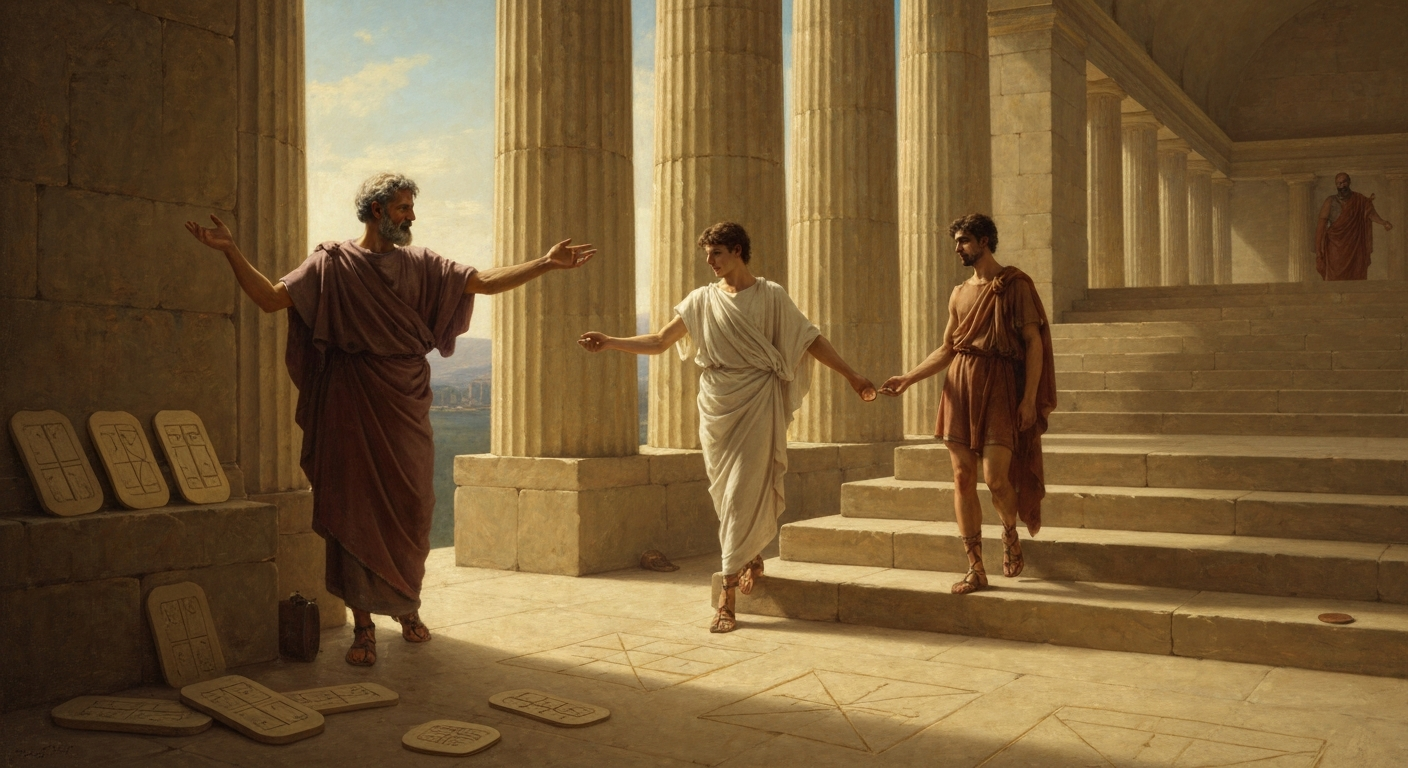 유클리드는 이익을 묻는 학생에게 동전을 던져 쫓아냈다