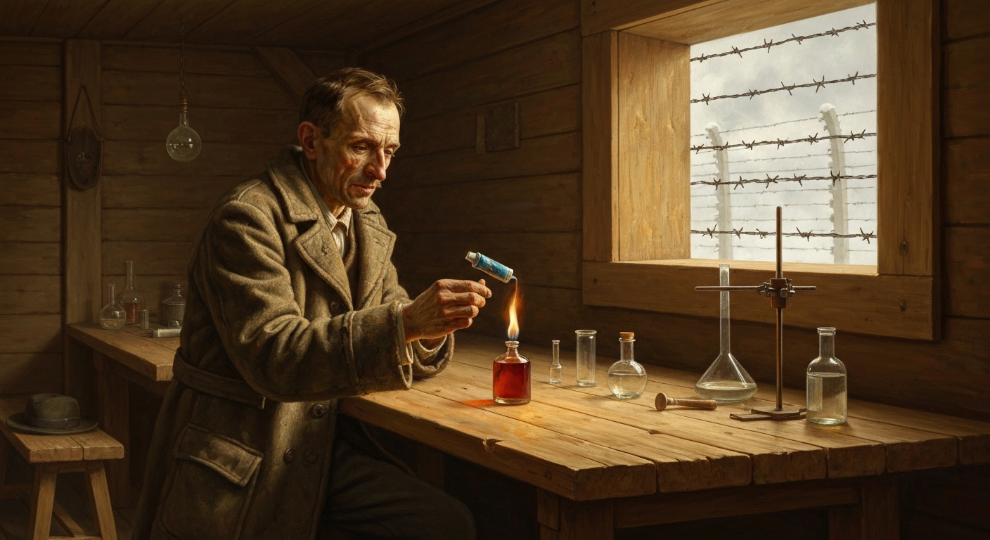 채드윅은 독일 포로수용소에서 치약 튜브로 실험했다