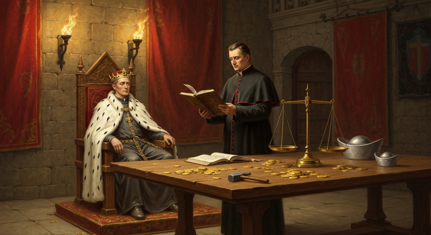 왕의 스승이 된 주교는 화폐 조작을 도둑질이라 불렀다