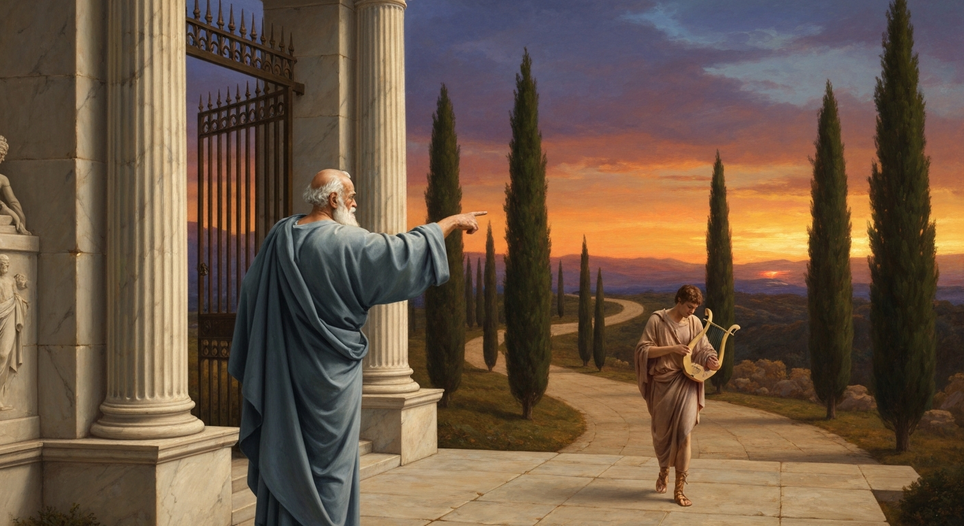 시인이었던 남자가 국가에서 시인을 추방했다