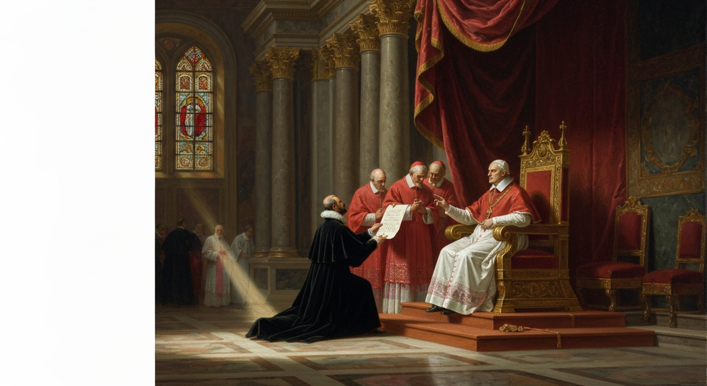 스페인 왕은 그를 교황청에 마법사로 고발했다