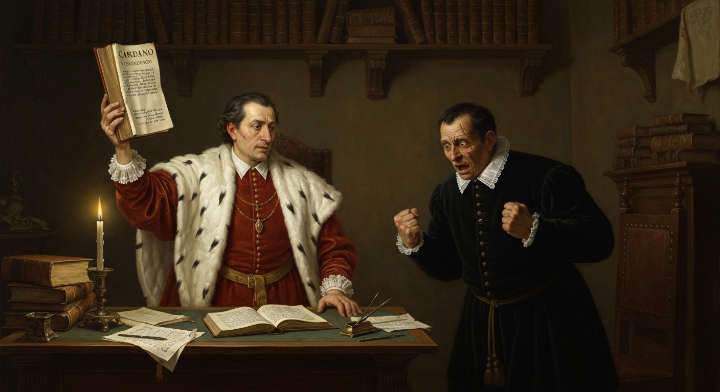 카르다노는 맹세를 깨고 타르탈리아의 공식을 출판했다