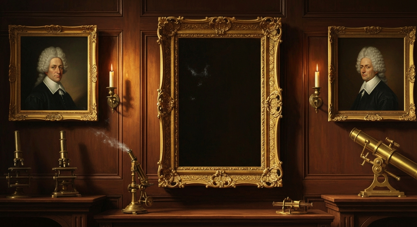 훅이 죽자 뉴턴이 학회장이 됐고, 그의 초상화는 사라졌다