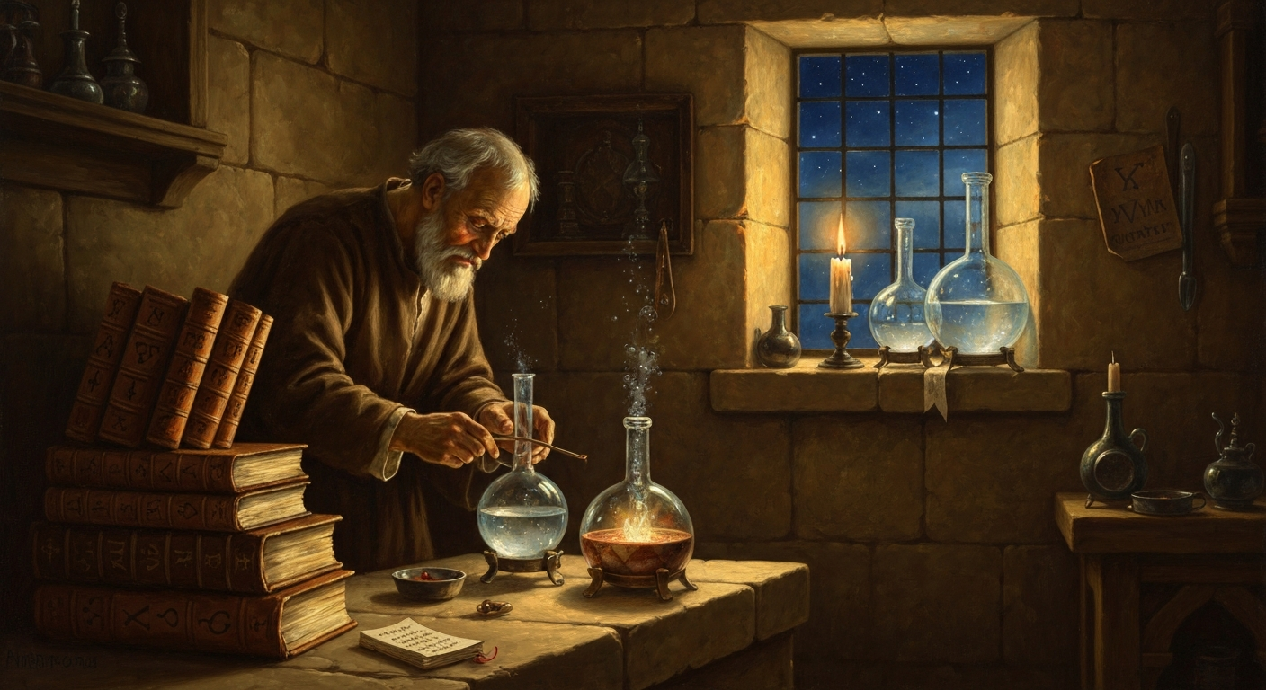 뉴턴은 물리학보다 연금술에 100만 단어를 남겼다